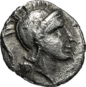 obverse: Southern Lucania, Thurium. AR Diobol, c. 350-300 B.C