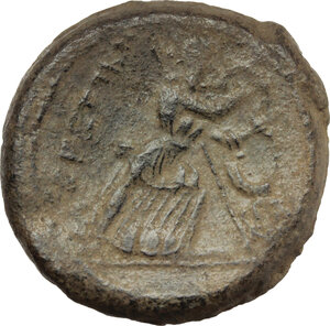 reverse: Bruttium, Brettii. AE Double Unit, c. 211-208 BC
