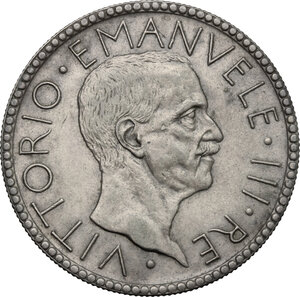 obverse: Vittorio Emanuele III (1900-1943). 20 lire 1927 A. VI