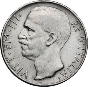 obverse: Vittorio Emanuele III (1900-1943). 10 lire 1929