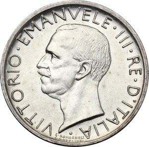 obverse: Vittorio Emanuele III (1900-1943). 5 lire 1927