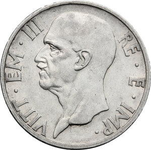 obverse: Vittorio Emanuele III (1900-1943). 5 lire 1936