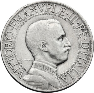 obverse: Vittorio Emanuele III (1900-1943). 2 lire 1908