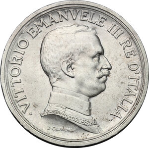obverse: Vittorio Emanuele III (1900-1943). 2 lire 1914
