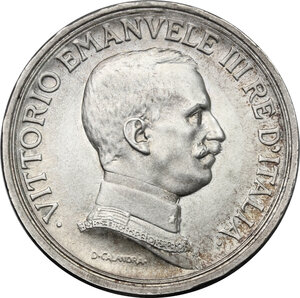 obverse: Vittorio Emanuele III (1900-1943). 2 lire 1917