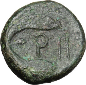 reverse: Bruttium, Rhegion. AE Pentonkion (?), c. 425/420-415/410 BC