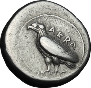 obverse: Akragas. AR Didrachm, c. 500-495 BC