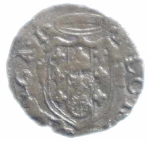 obverse: Zecche Italiane. Castro. Pier Luigi Farnese. 1545-1547. Quattrino.Peso 0,70 gr. MI. qBB