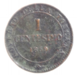 reverse: Casa Savoia.Re Eletto. Vittorio Emanuele II (1859-1861). Centesimo 1859. Pag. 447. Mont. 125. AE.BB