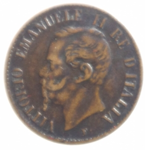 obverse: Casa Savoia. Vittorio Emanuele II. 1 Centesimo 1862 Napoli. Pagani 564.L.BB+