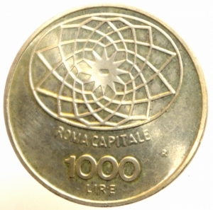 reverse: Repubblica Italiana. 1000 lire Concordia 1970. FDC.