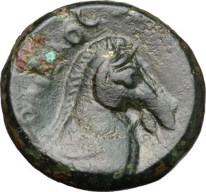 reverse: Anonymous. AE Half Unit, Neapolis mint(?), after 276 BC