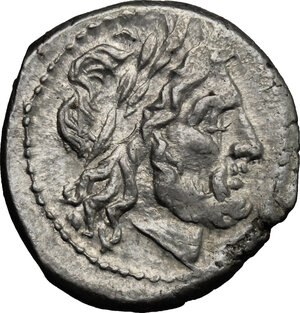 obverse: Anonymous. AR Victoriatus, after 211 BC