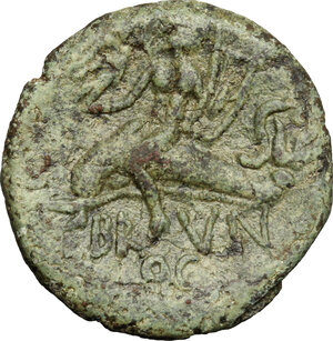 reverse: Southern Apulia, Brundisium. AE Semis (semuncial standard), c. 200 BC