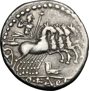 reverse: Q. Fabius Labeo.. AR Denarius, 124 BC