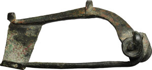 obverse: Bronze fibula.  Roman period, 2nd-5th century.  50 mm