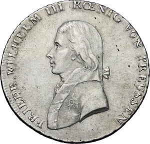 obverse: Germany. Prussia..  Friedrich Wilhelm III (1797-1840).. AR Taler, Berlin mint, 1802