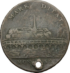 obverse: Great Britain, Scotland. AE Token for half penny 1796