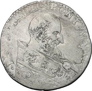 obverse: Italy. Bologna.  Pius IV (1559-1565), Giovanni Angelo Medici.. AR Bianco
