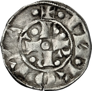 obverse: Italy. Roma.  Gregorio XI (1370-1378), Pierre Roger de Beaufort.. AR Bolognino