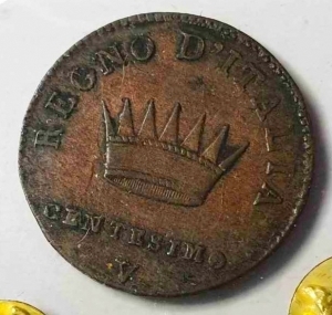 obverse: Venezia Napoleone I 1 Cent 1811 BB+