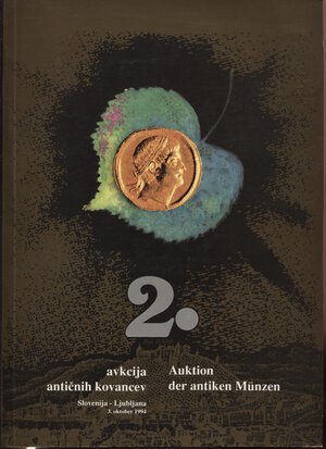 obverse: MILOSEVIC B. – 2. Auktion der antiken Munzen. Ljubljana, 3. oktober 1994. Pp.nn., nn.519 + 28, ill. b/n e a colori nel testo. ril.ed. Buono stato  raro