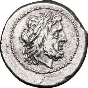 obverse: Anonymous.. AR Victoriatus, from 211 BC