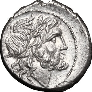 obverse: Anonymous. AR Victoriatus, 211-208 BC, Sicily (?)