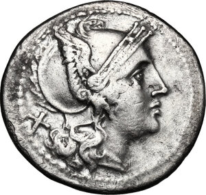 obverse: Corn-ear (third) series.. AR Denarius, Sicily, c. 211-210 BC