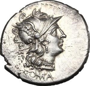 obverse: C. Servilius M.f.. AR Denarius, 136 BC