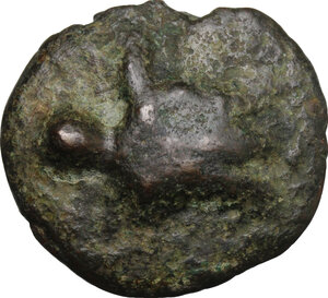 reverse: North-eastern Italy, Ariminum. AE Uncia, c. 268-225 BC. Vecchi ICC 233, HN Italy 6, Haeberlin p. 217, 1-33, pl. 77, 13-15. 34 g.  25 mm. 