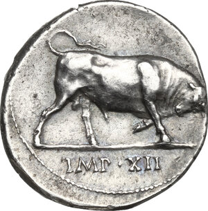 reverse: Augustus (27BC-14AD).. AR Denarius, Lugdunum mint, 10 BC