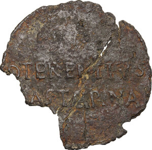 reverse: Augustus (27 BC-14 AD).. AE Plaque (?)