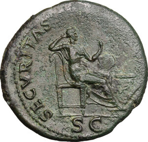 reverse: Nero (54-68).. AE Dupondius, Lugdunum mint