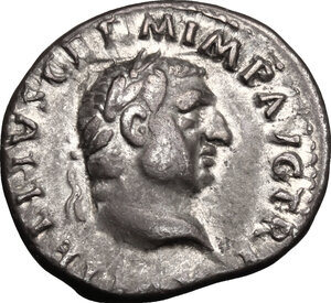 obverse: Vitellius (69 AD).. AR Denarius, Rome mint