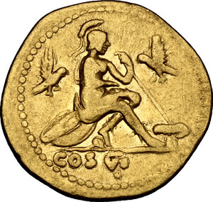 reverse: Titus as Caesar (69-79).. AV Aureus, 77-78 AD