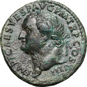 obverse: Titus (79-81).. AE As, 80 AD