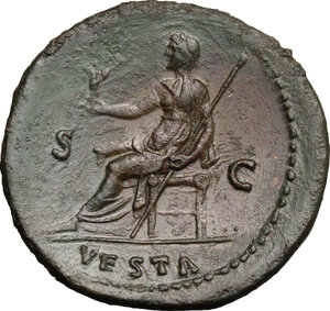 reverse: Julia, daughter of Titus (died 90 AD). AE Dupondius, 80-81 AD
