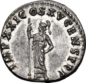 reverse: Domitian (81-96).. AR Denarius, Rome mint, 90-91 AD