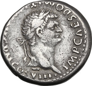 obverse: Domitian with Domitia (81-96).. AR Cistophorus, Ephesus mint (or Rome for circulation in Asia). Struck 82 AD
