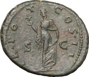 reverse: Aelius (Caesar, 136-138).. AE As, 137 AD
