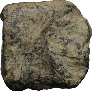 reverse: Etruria, Tarquinii. Aes Signatum. AE Halved (=As) of currency bar of about 500-550 g. (=Dupondius), c. 275 BC