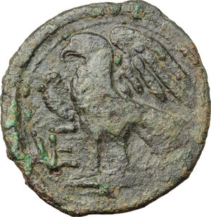reverse: Northern Apulia, Venusia. AE Quincunx, c. 210-200 BC