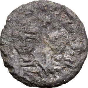 obverse: Heraclius (610-641).. AE Half Follis, Ravenna mint