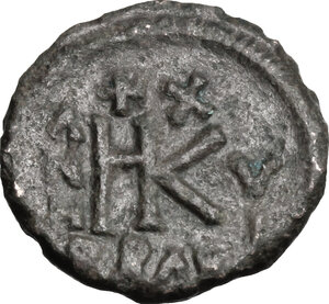 reverse: Heraclius (610-641).. AE Half Follis, Ravenna mint