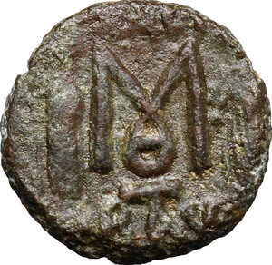 reverse: Constantine IV, Pogonatus (668-685).. AE Follis, Ravenna mint