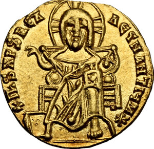 reverse: Basil I, the Macedonian (867-886).. AV Solidus, Constantinople mint