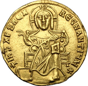 obverse: Basil I, the Macedonian (867-886).. AV Solidus, Constantinople mint