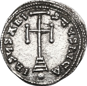 obverse: Basil I, the Macedonian (867-886).. AR Miliaresion, Constantinople mint