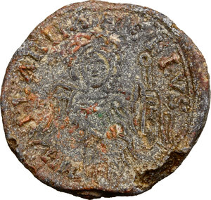 reverse: Salerno.  Guaiferio con il figlio Guaimario I (877-880). Bolla